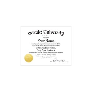 unframed certificate